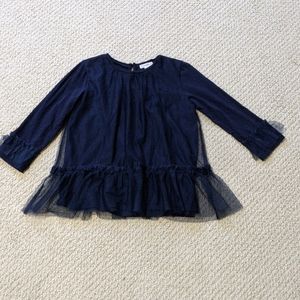 Worn Crewcuts long sleeve with tulle detail shirt